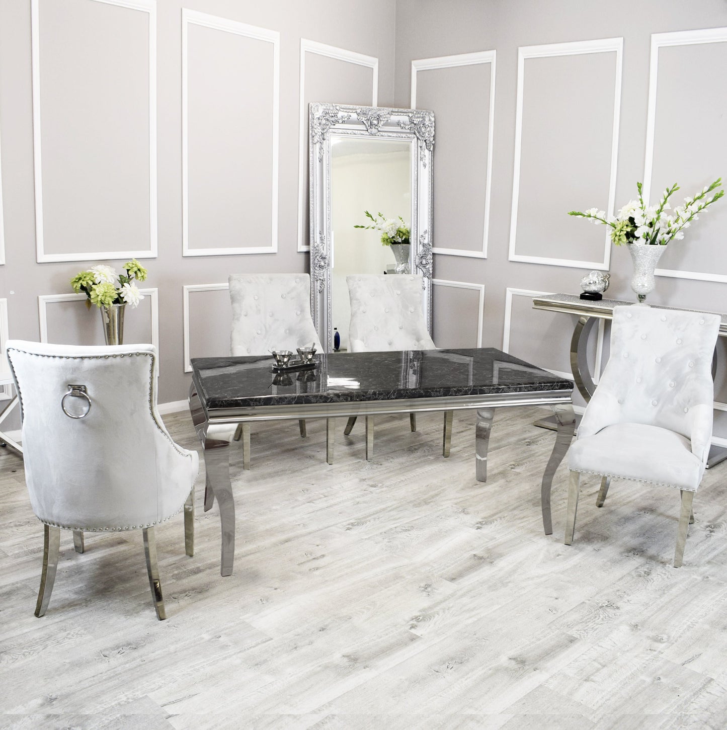 Arriana Dining Table with Duke Chairs