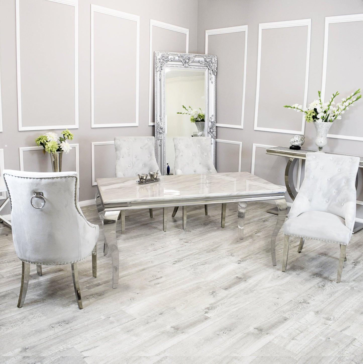 Arriana Dining Table with Duke Chairs