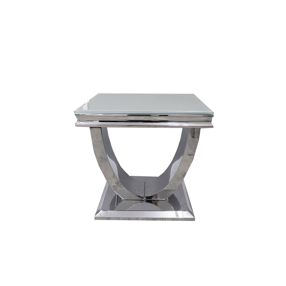 Arial Lamp White Glass