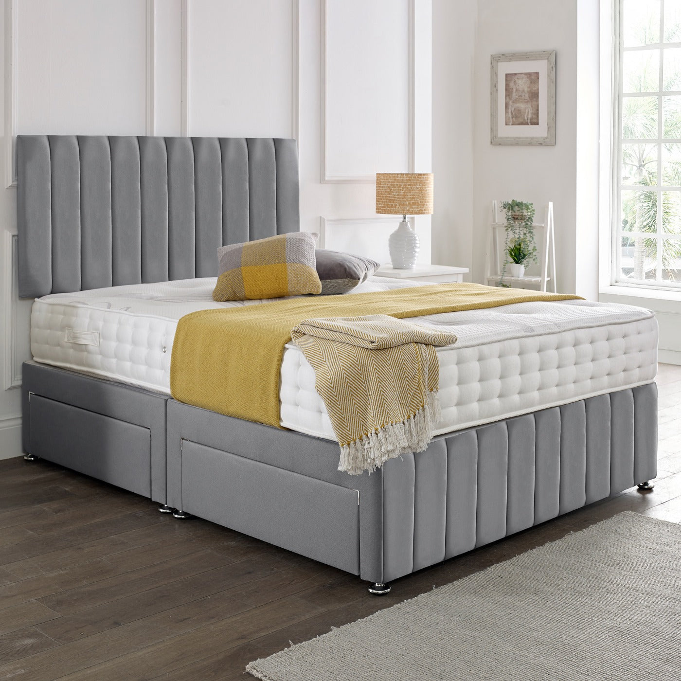 Oslo Matching Headboard & Footboard Divan Set - Choice of Mattress and Optional Storage