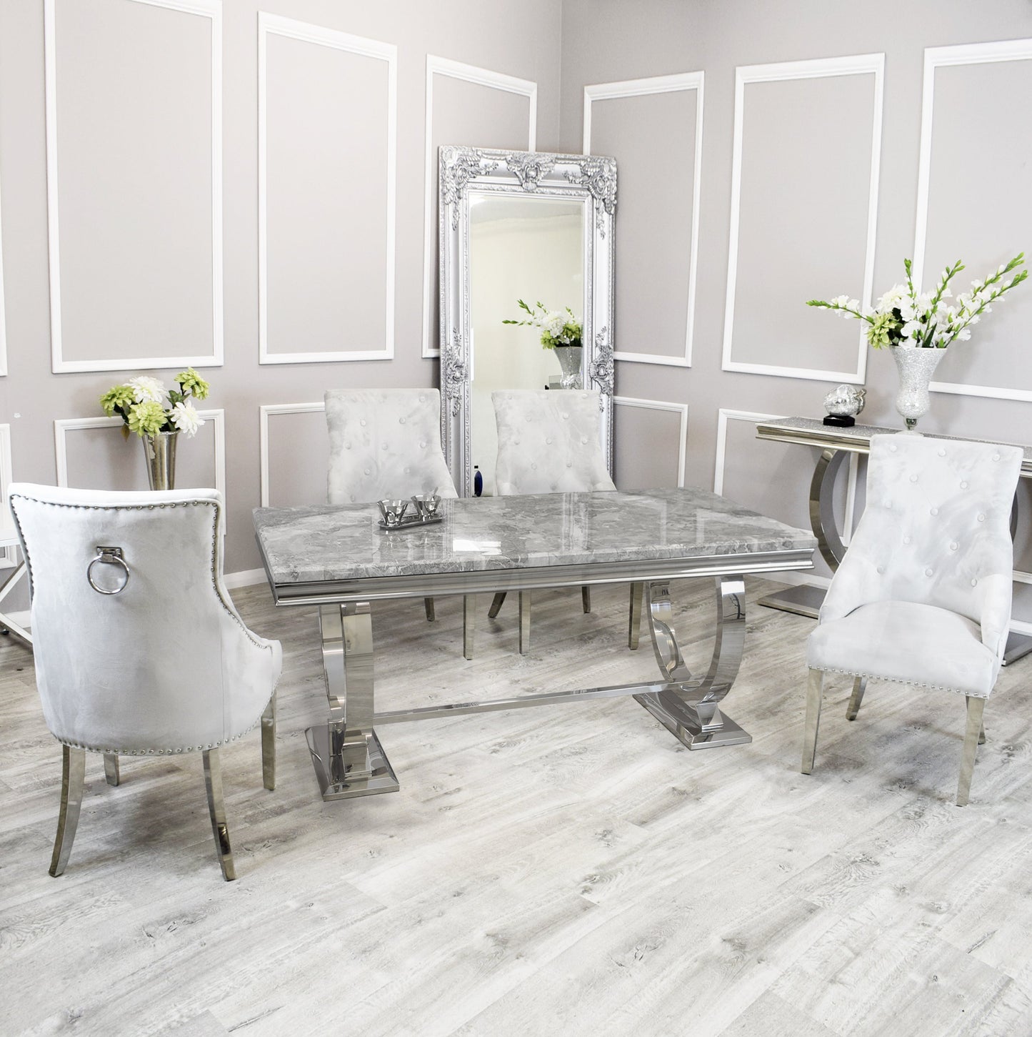 Arriana Dining Table with Duke Chairs