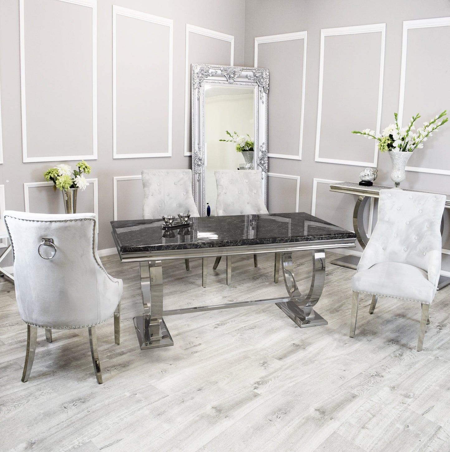 Arriana Dining Table with Duke Chairs