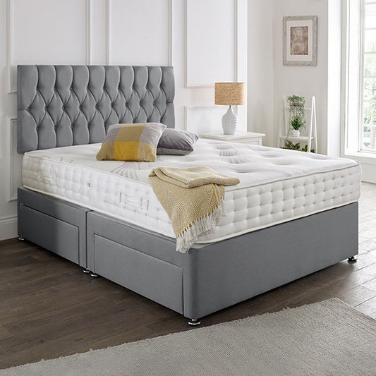 Beirut Headboard Divan Set - Choice of Mattress & Optional Storage