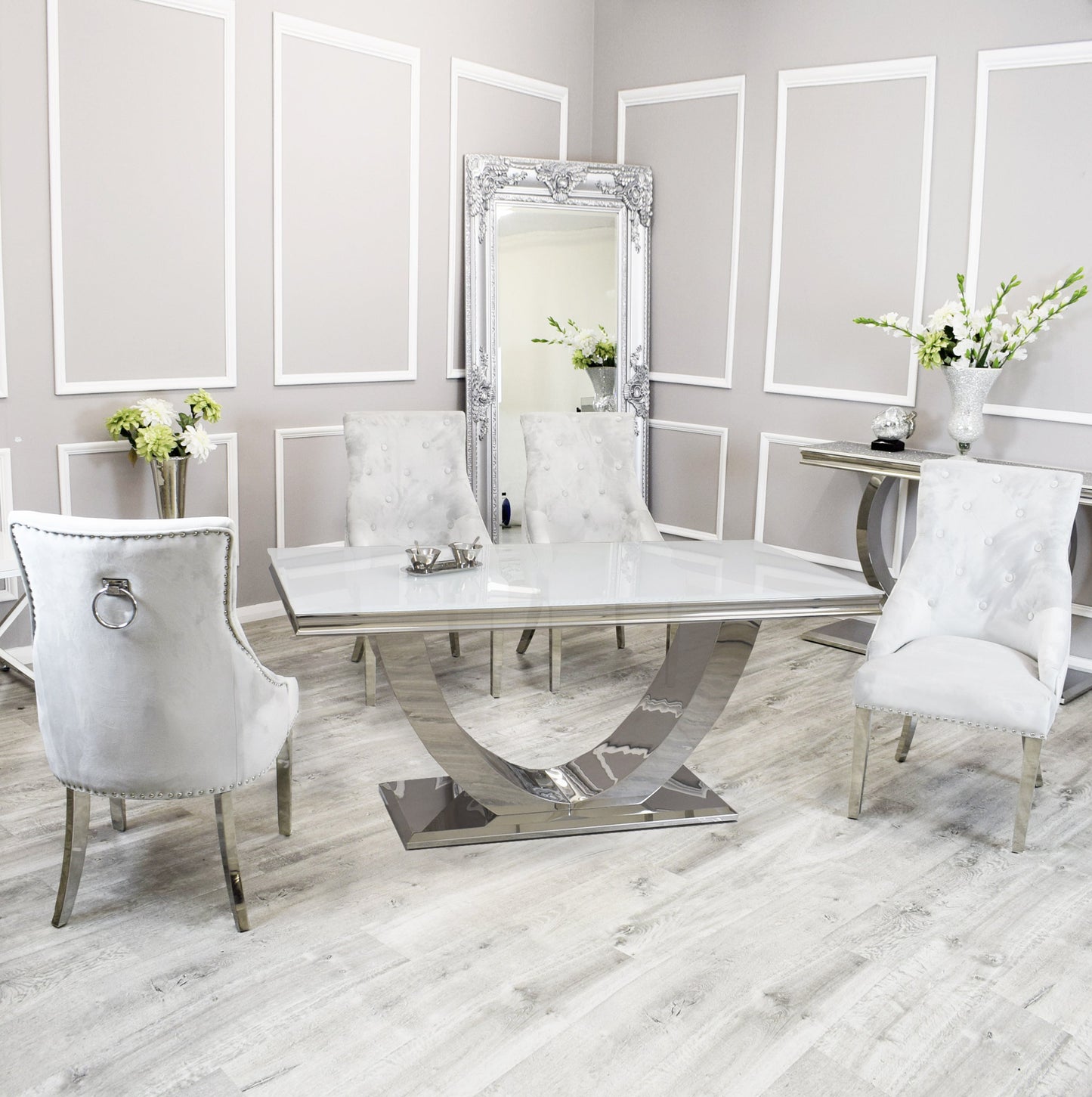Arriana Dining Table with Duke Chairs