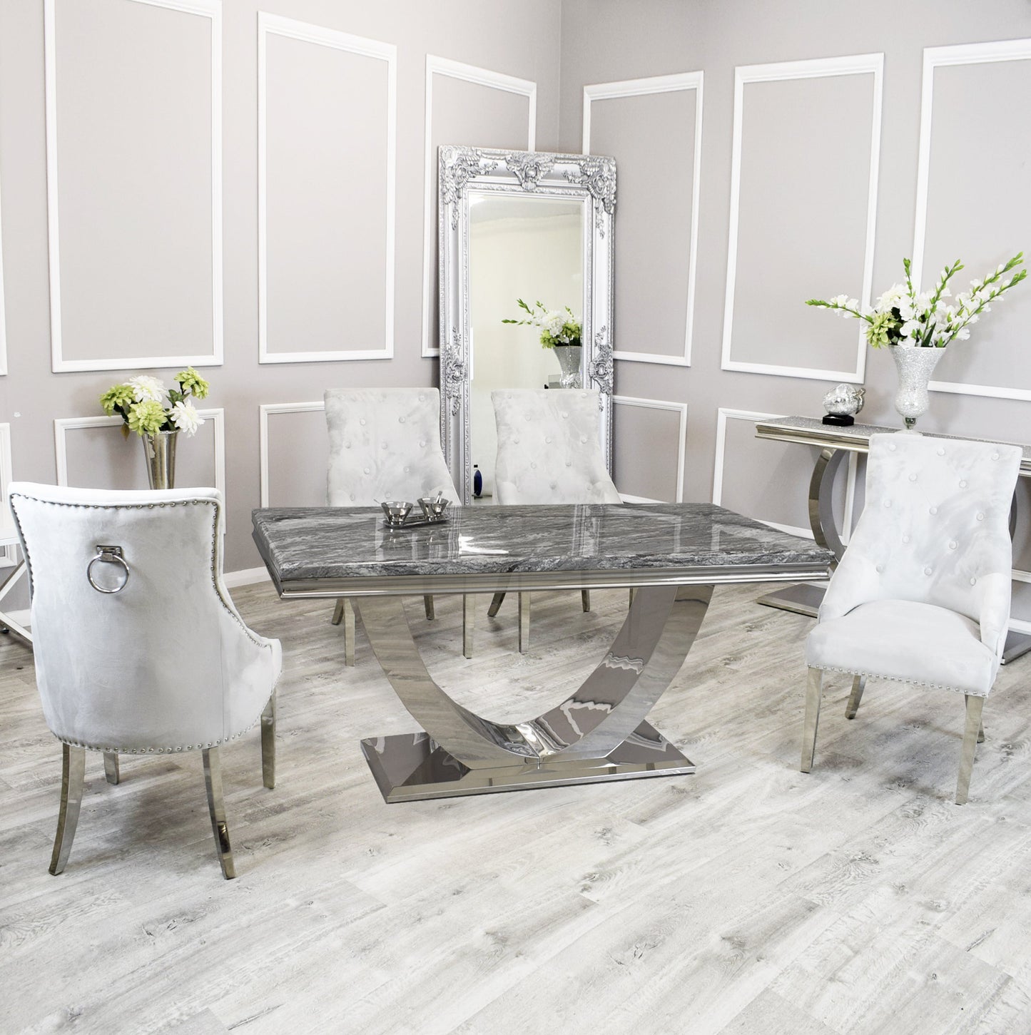 Arriana Dining Table with Duke Chairs