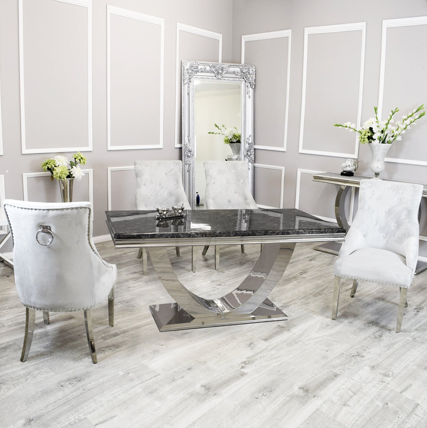 Arriana Dining Table with Duke Chairs