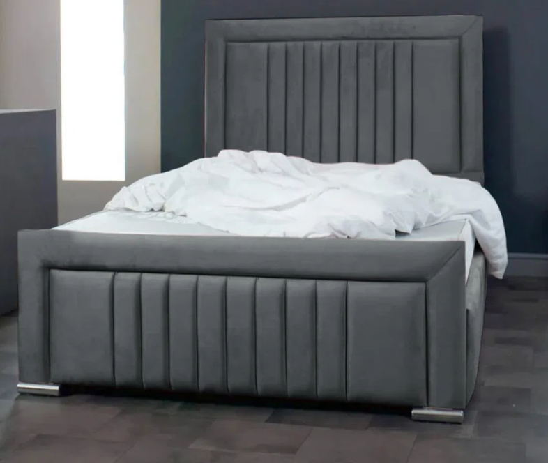 Alama Upholstered Panel Bed
