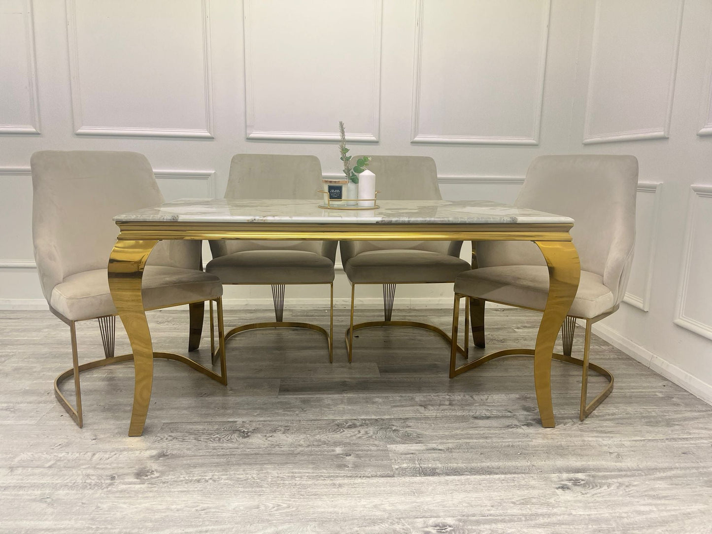 CHELMSFORD VELVET DINING CHAIR GOLD