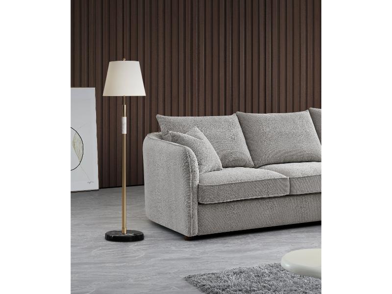 Aluxo Rubin Corner Chaise in Pebble Boucle