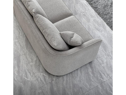 Aluxo Rubin Corner Chaise in Pebble Boucle