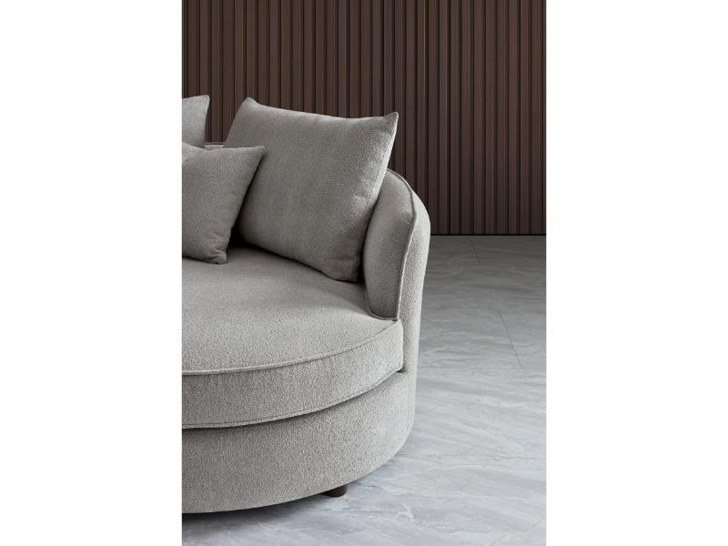 Aluxo Rubin Corner Chaise in Pebble Boucle