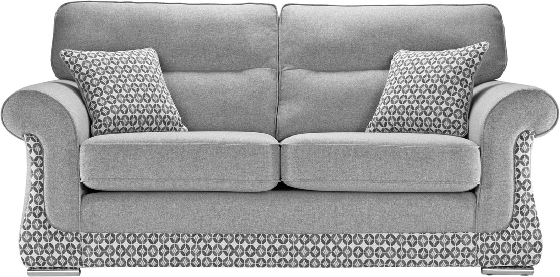 Galaxy Handmade Grey Fabric Sofas For Old People in Elegant Mosaic