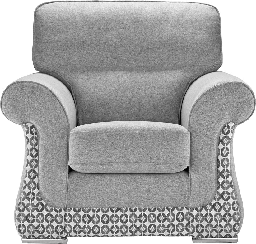 Galaxy Handmade Grey Fabric Sofas For Old People in Elegant Mosaic