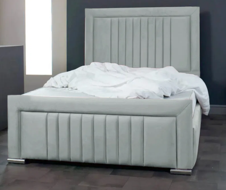 Alama Upholstered Panel Bed