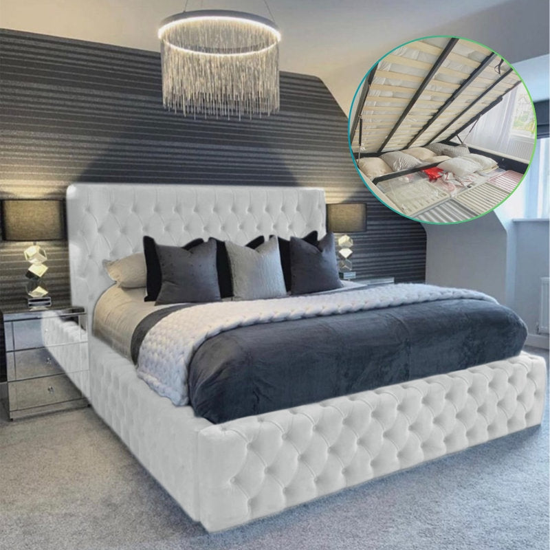 Majestic Nights Upholstered Ottman Storage Bed Frame
