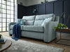 Parma Handmade Plush Monaco Grey Real Fabric Sofa With Steel Legs
