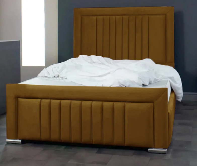 Alama Upholstered Panel Bed