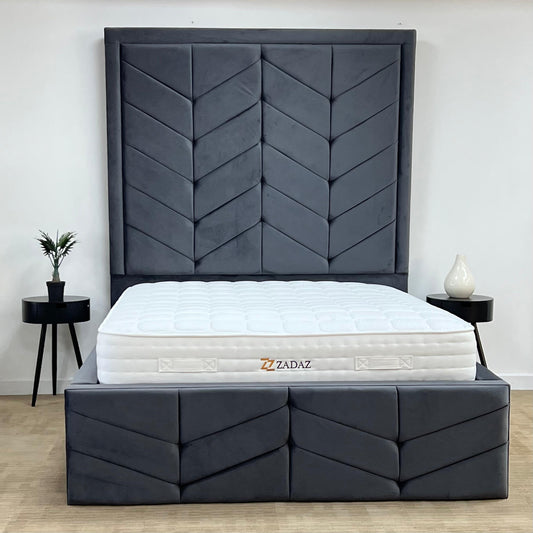 OREGON BED FRAME HIGHER HEADBOARD SPLIT 2 PIECE