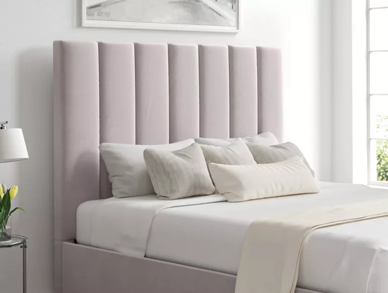 Amalfi Hugo Dove Upholstered Ottoman Bed Frame Only