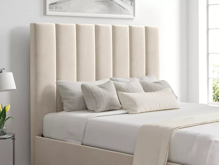 Amalfi Hugo Ivory Upholstered Ottoman Bed Frame Only