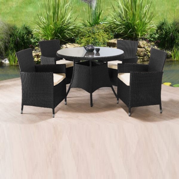 Aria Round Garden Dining Set - 5pc