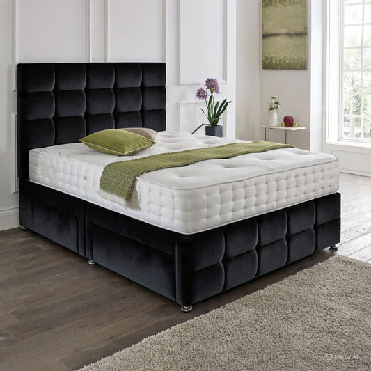 Rio Matching Headboard & Footboard Divan Set - Choice of Mattress & Optional Storage