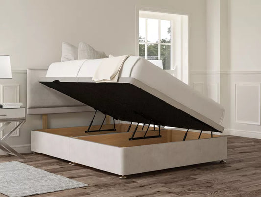 Henley Upholstered Headboard and Ottoman Base