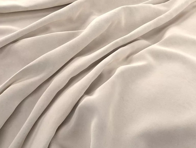 Milano Hugo Ivory Upholstered Ottoman Bed Frame Only