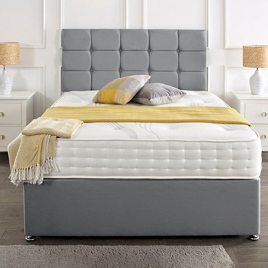 Rio Headboard Divan Set - Choice of Mattress & Optional Storage