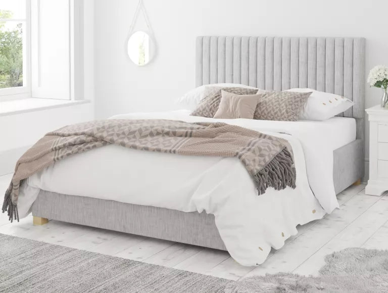 Levisham Ottoman Pastel Cotton Storm Bed Frame Only From