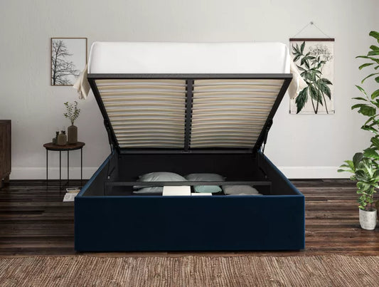 Napoli Hugo Royal Upholstered Ottoman Bed Frame Only