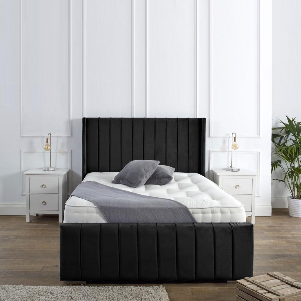 Elisa Upholstered Bed Frame - Optional Mattress