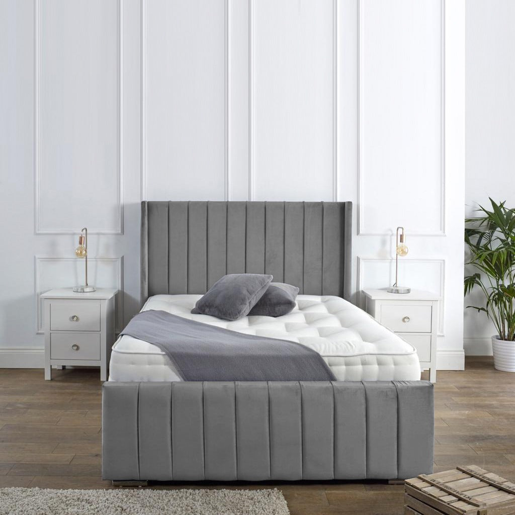 Elisa Upholstered Bed Frame - Optional Mattress