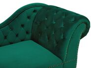 Right Hand Chaise Lounge NIMES Velvet Green