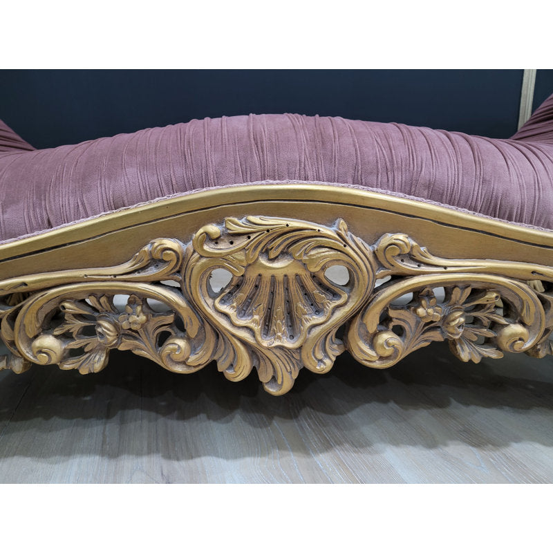 Deddo 88'' Velvet Sofa & Chaise