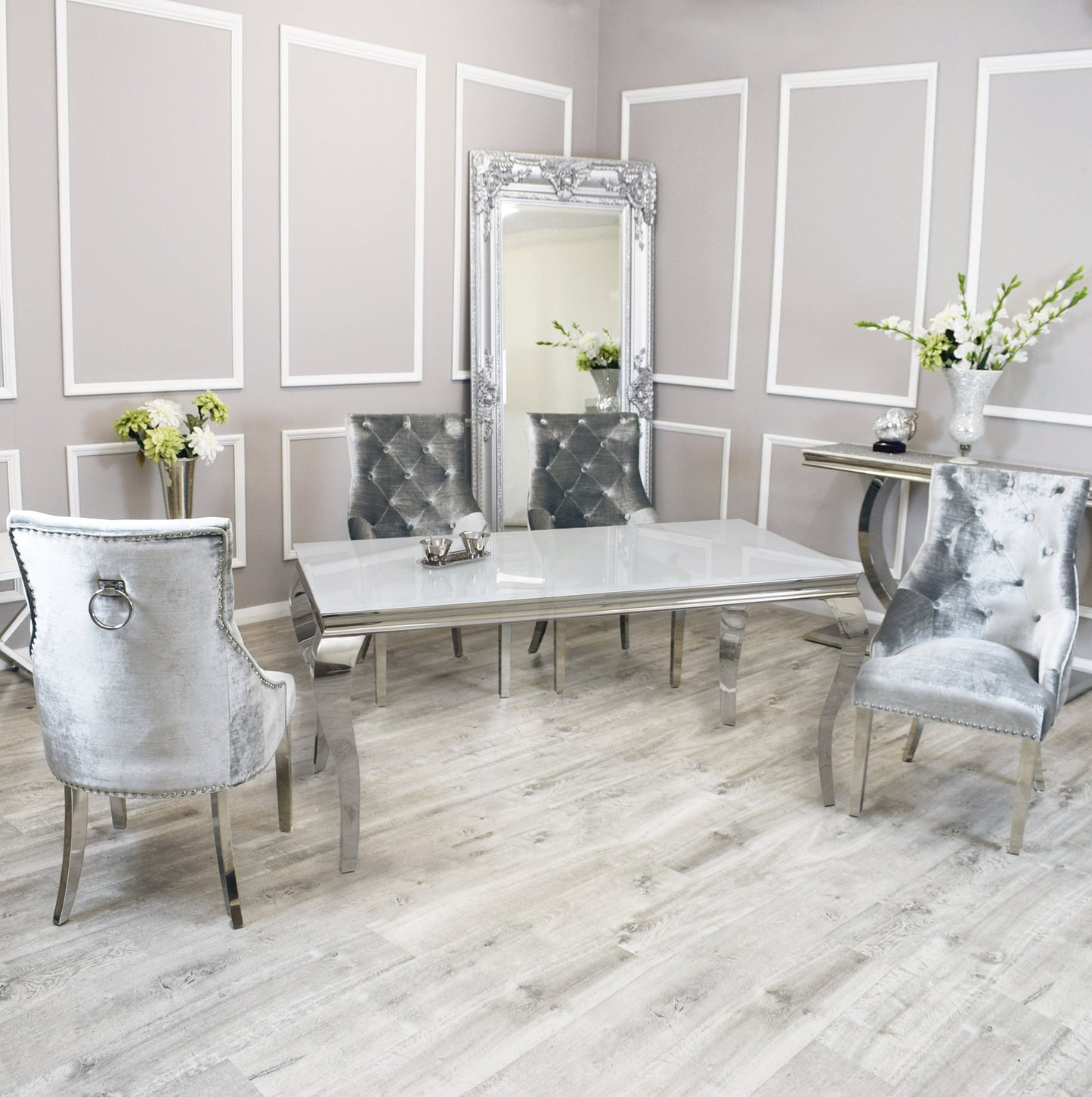 Pewter shimmer with all Tables