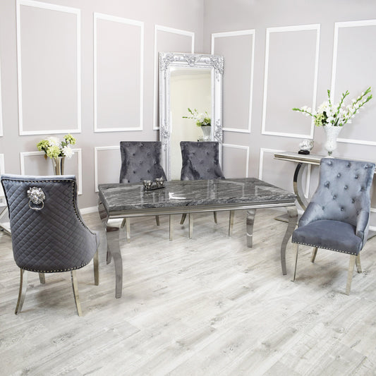 Louis Dinning Table Set with Bentley Chairs