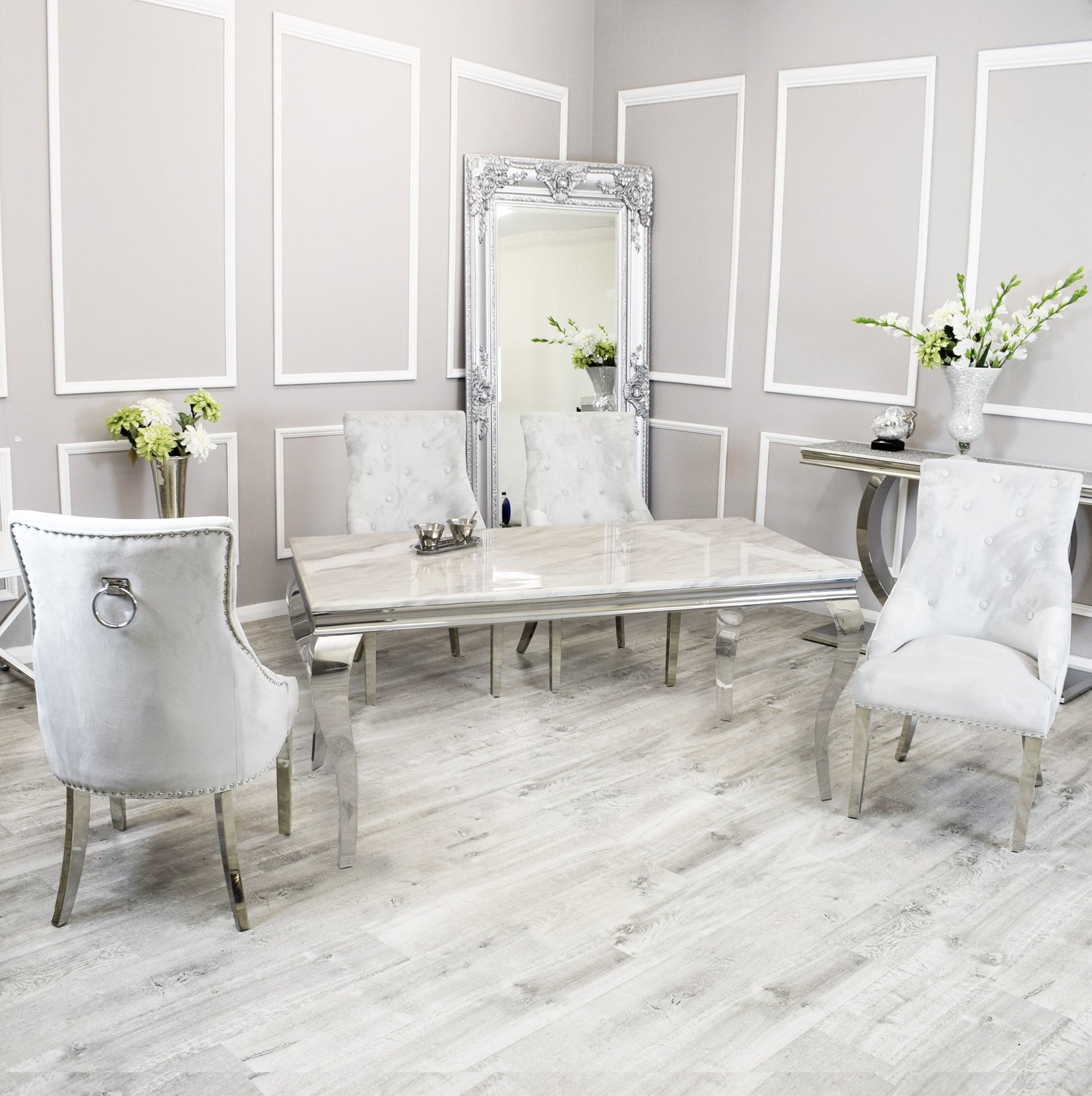Arriana Dining Table with Duke Chairs