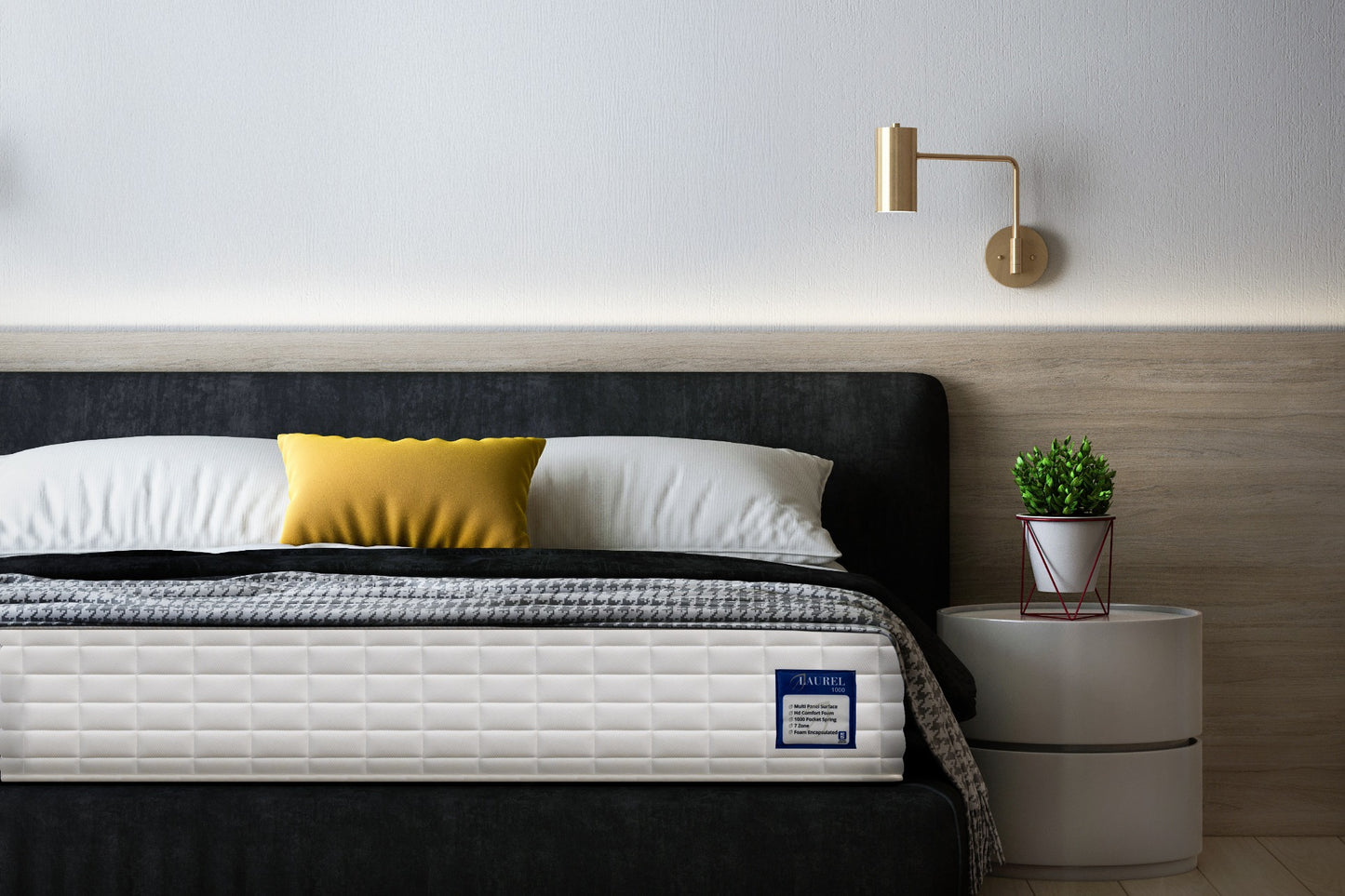 Laurel foam encapsulated 7 zone posture medic mattress