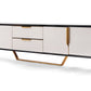Amal Ribbed Furniture Range - Black, White & Gold
