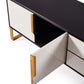 Amal Ribbed Furniture Range - Black, White & Gold
