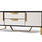 Amal Ribbed Furniture Range - Black, White & Gold