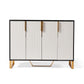 Amal Ribbed Furniture Range - Black, White & Gold