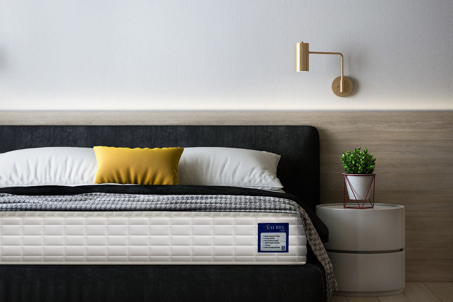 Laurel 3D Comfort luxury temperature regulated spinal support mattress