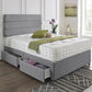 Dublin Headboard Divan Set - Choice of Mattress & Optional Storage