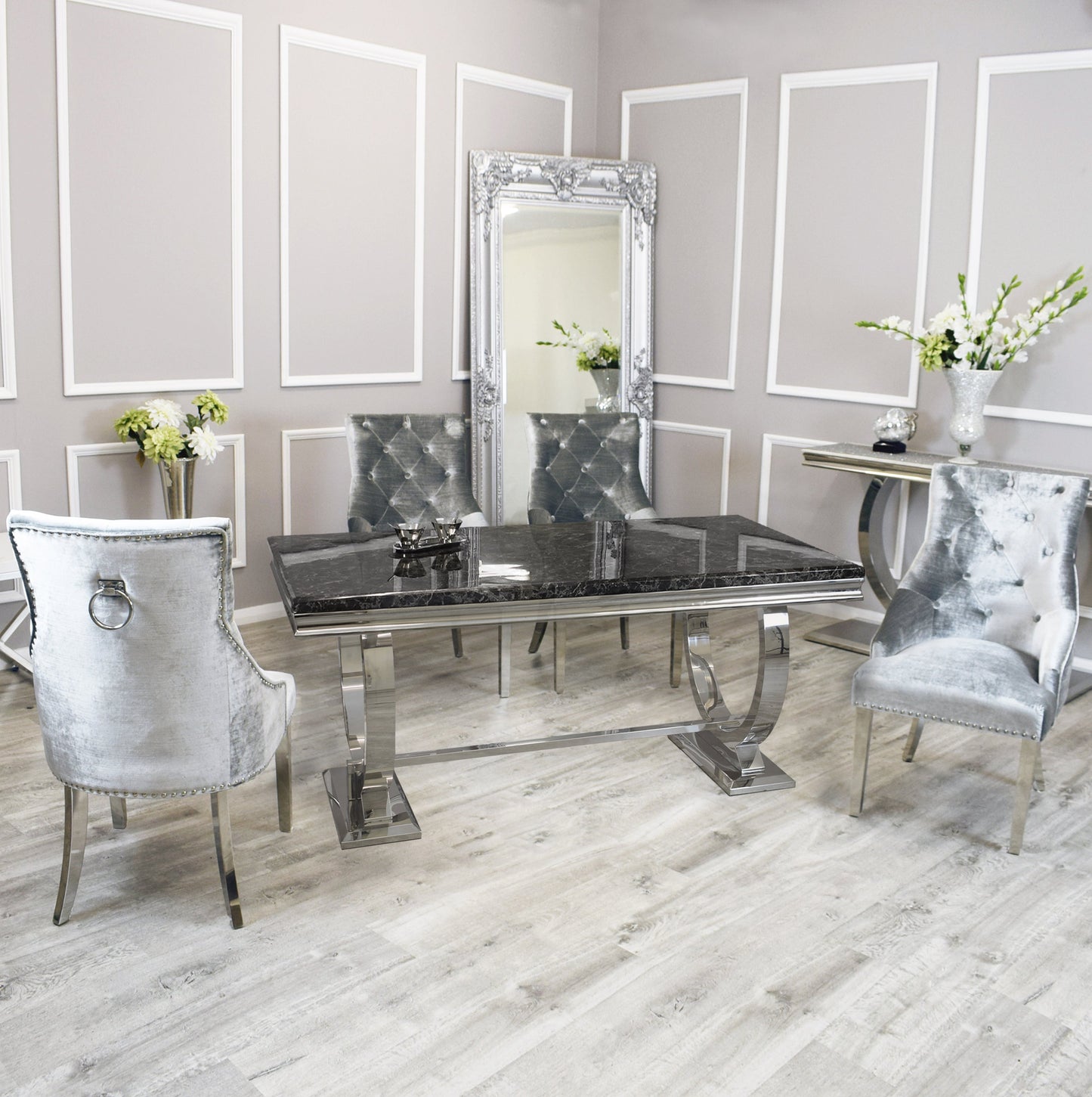 Pewter shimmer with all Tables