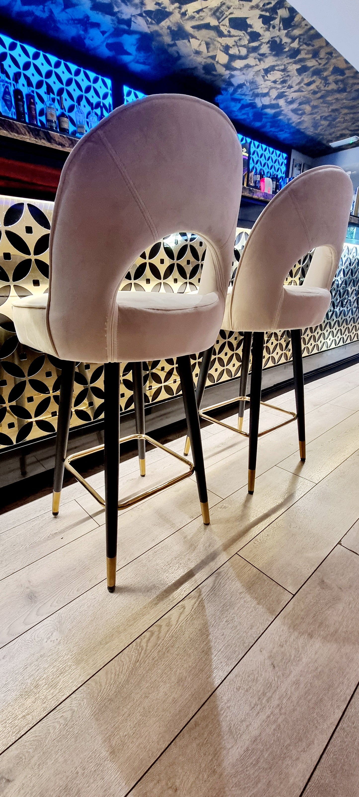ASTRA VELVET BAR STOOL