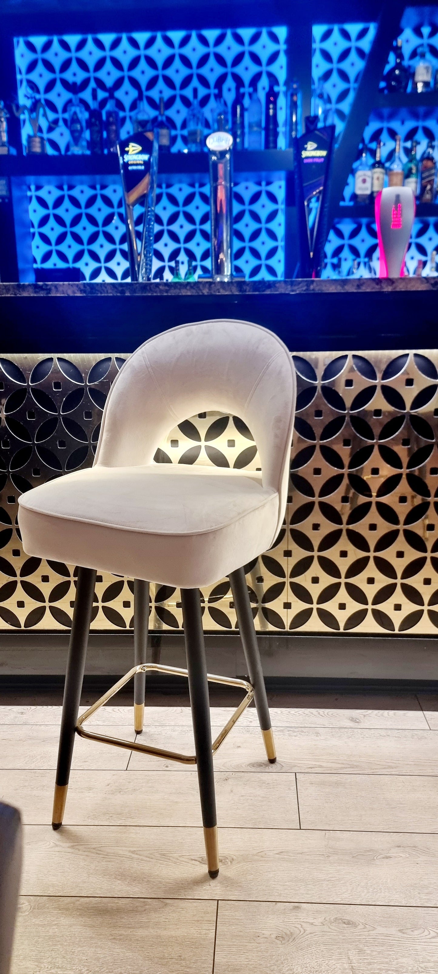 ASTRA VELVET BAR STOOL