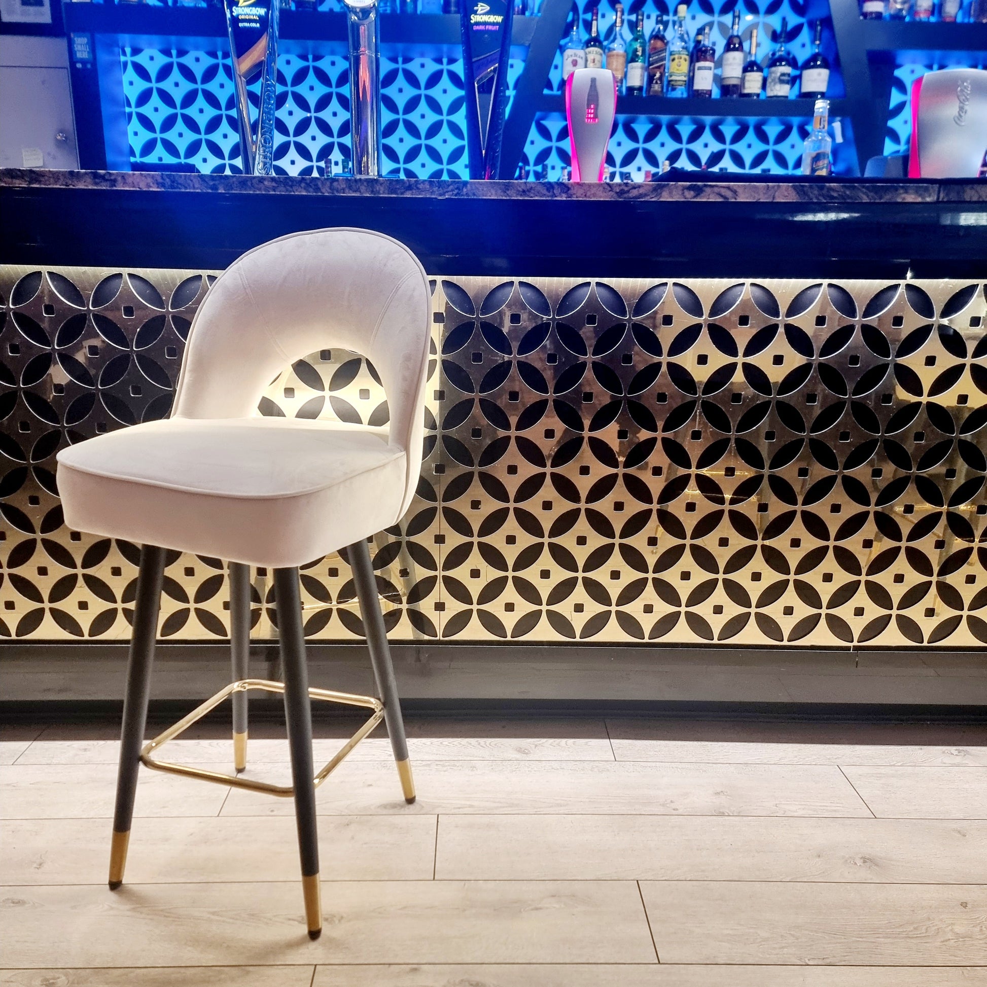 ASTRA VELVET BAR STOOL