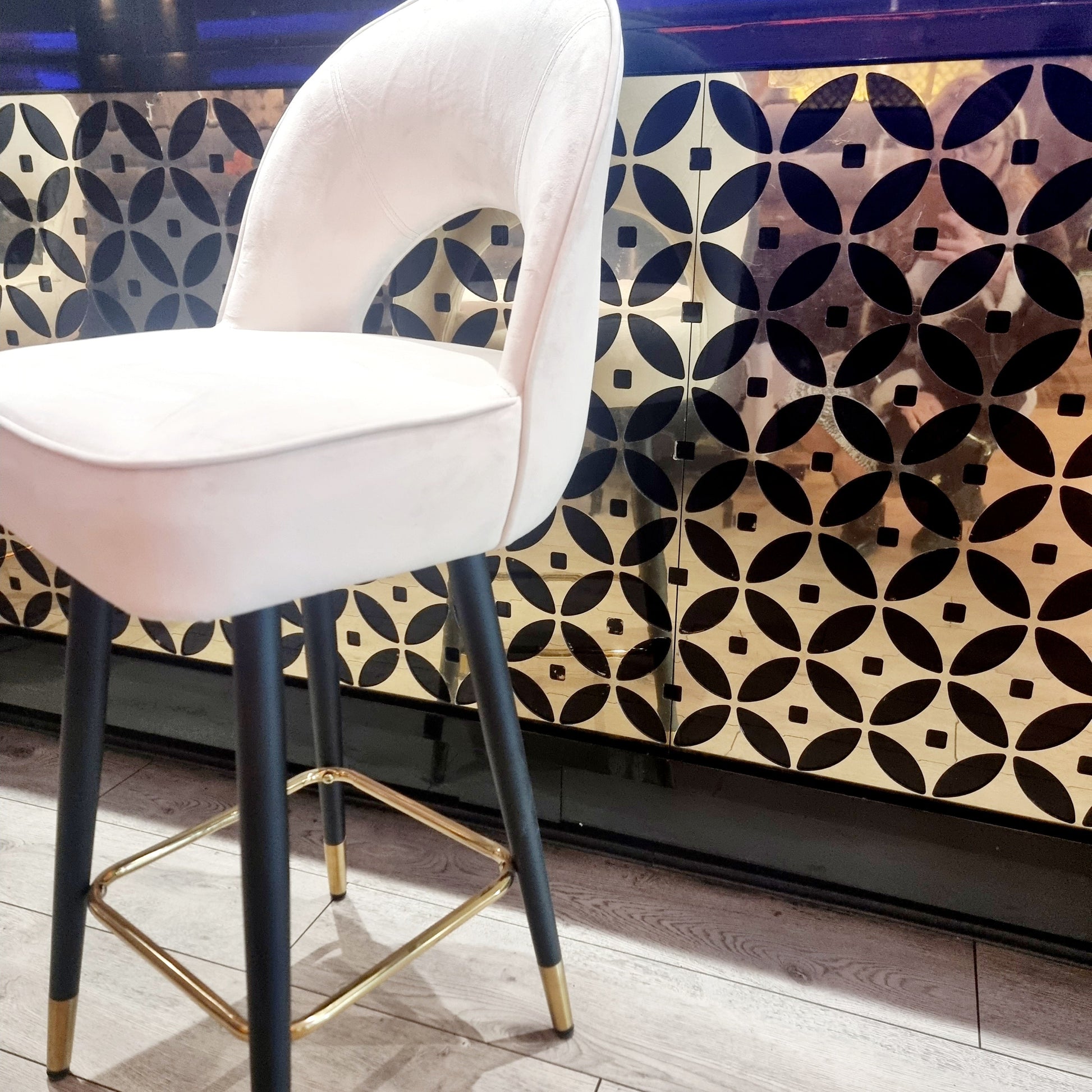 ASTRA VELVET BAR STOOL